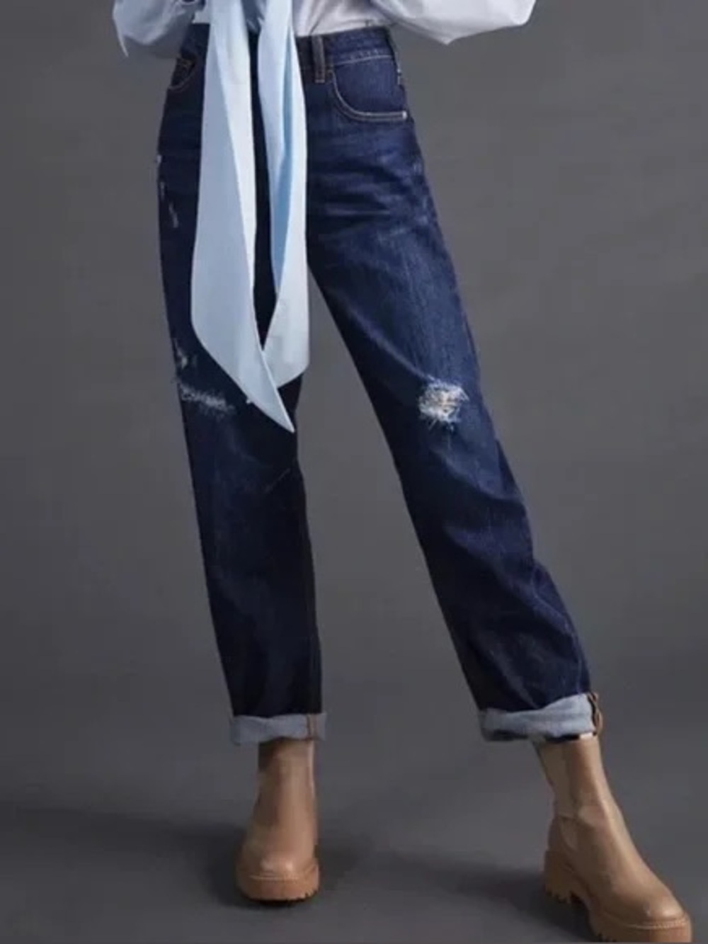 PILCRO THE BOW BOYFRIEND BARREL JEANS
